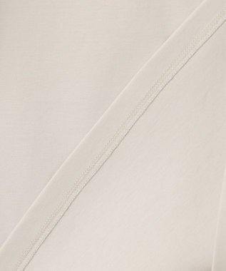 23区 【洗える】スカーフプリントコンビ スリーブデザイン カットソー フロストxブラック