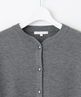 自由区 【WEB&一部店舗限定】スムージーニット カーディガン チャコール