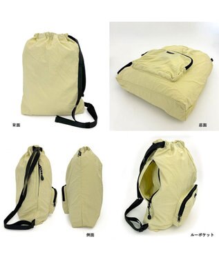 ROOTOTE 1315【撥水-コンパクト】SN.セオルーデルタ.パッカブル-B 05：クリーム