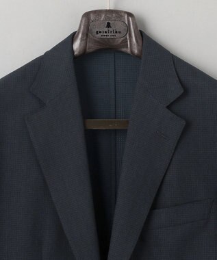 GOTAIRIKU 圧倒的清涼感・８つの夏機能【接触冷感/通気性/軽量/撥水…等】クールドッツ セットアップジャケット_ヘリンボーンプリント（25年モデル） ネイビー_ヘリンボーン柄