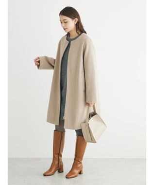 Green Parks ２ｗａｙフード取り外し比翼コート Beige