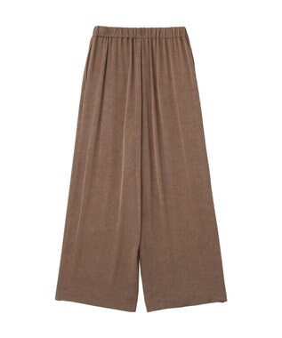 YECCA VECCA ヴィンテージサテンストレートパンツ Brown