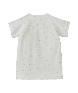 MIKI HOUSE HOT BISCUITS 【50-60cm】 メッシュ素材 総柄短肌着 ブルー