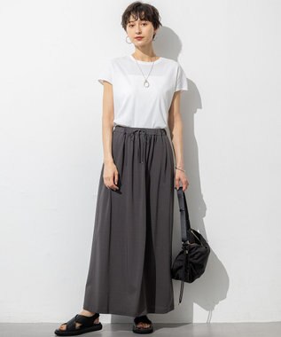 23区 【汗じみ防止/速乾性】フレンチスリーブ  IT Tシャツ ホワイト系