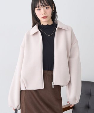 earth music&ecology 【予約】ダンボールニットZIPブルゾン