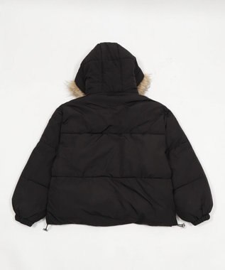 WEGO 3WAYファーフードパファーブルゾン ブラック