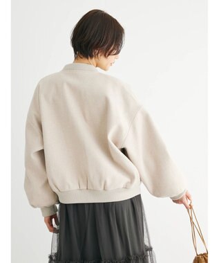 Green Parks ・ＥＬＥＮＣＡＲＥ　ＤＵＥ　ウールライクブルゾン Ivory