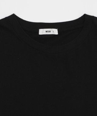 WEGO 【ユニセックス着用ITEM/MLサイズ展開/綿100%】スリーブレスコットンT ブラック