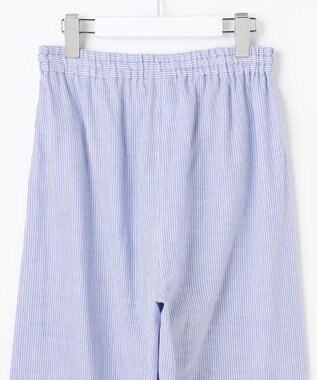 自由区 【WEB限定】オーガニックコットンパジャマ ブルーストライプ×イエロー