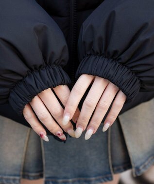 WEGO 3WAYファーフードパファーブルゾン ブラック