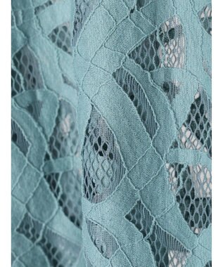 Green Parks ・ＥＬＥＮＣＡＲＥ　ＤＵＥ　レースバンドカラーブラウス Blue