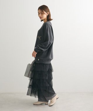 Green Parks ■ＲＵＳＳＥＬＬ　ロゴ刺繍スウェット Charcoal Gray