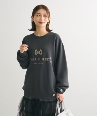 Green Parks ■ＲＵＳＳＥＬＬ　ロゴ刺繍スウェット Charcoal Gray