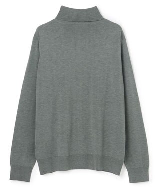 UNFILO MENS 【男女兼用】ソフトサーモ アンチピリングニット タートルネック チャコール