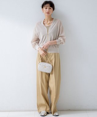 23区 L 【GOLD LABEL】チノ カーブワイドパンツ ベージュ系