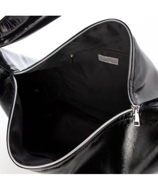 UNBILLION カシュカシュ cachecache / ソフトエナメルノットビッグショルダー ブラック