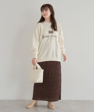 Green Parks ■ＲＵＳＳＥＬＬ　ロゴ刺繍スウェット Charcoal Gray