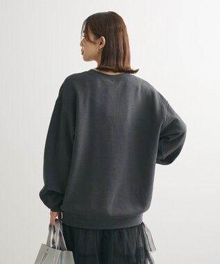 Green Parks ■ＲＵＳＳＥＬＬ　ロゴ刺繍スウェット Charcoal Gray