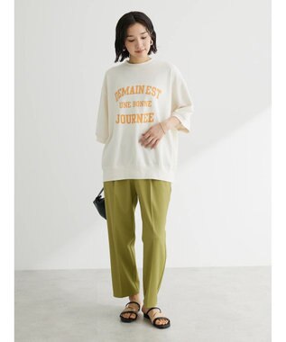 Green Parks さらっときれいシルエットパンツ Green