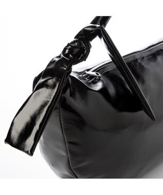 UNBILLION カシュカシュ cachecache / ソフトエナメルノットビッグショルダー ブラック