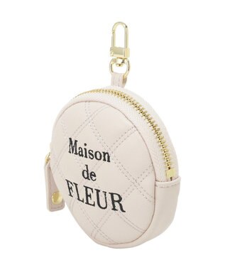 Maison de FLEUR ラウンドキルティングコインケース Pink