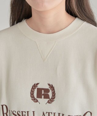 Green Parks ■ＲＵＳＳＥＬＬ　ロゴ刺繍スウェット Charcoal Gray