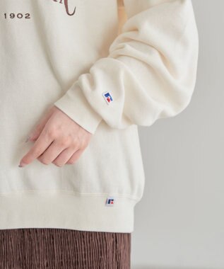 Green Parks ■ＲＵＳＳＥＬＬ　ロゴ刺繍スウェット Charcoal Gray