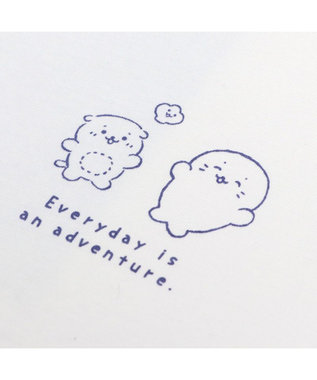 Mother garden しろたん ビッグ Ｔシャツ 半袖 バックプリント 《入道雲》 フリーサイズ 白~オフホワイト