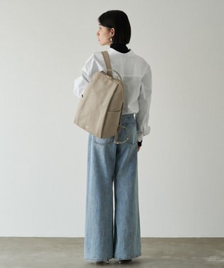 russet ＜背面メッシュ仕様＞レザーリュックサック(CE-1373) GrayBeige