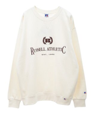 Green Parks ■ＲＵＳＳＥＬＬ　ロゴ刺繍スウェット Charcoal Gray