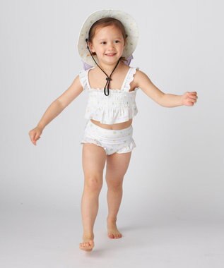 OP／FILA 【marie claire ENFANTS】シャーリングセパレート水着