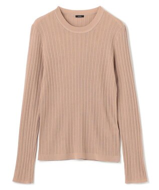 JOSEPH 【洗える】メリノリブ　ラウンドネックニット