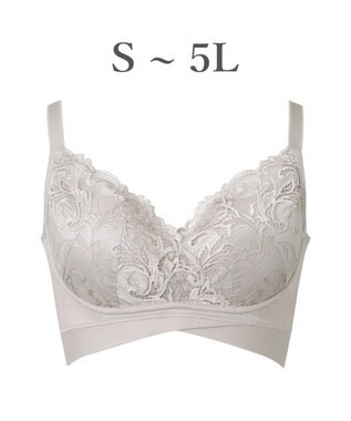 BRADELIS New York 【BRADELIS NewYork peace ブラデリス】ハートのキャッチャーカップで格上げフィットブラ24 補正 ブラジャー ノンワイヤーで楽に美バスト DB124301 グレージュ