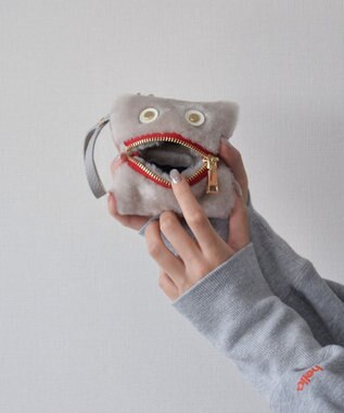  【RIPANI】ムートンチャームポーチ