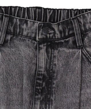 WEGO 【ユニセックス着用ITEM/SMLサイズ展開】ルーズテーパードデニムパンツ グレー