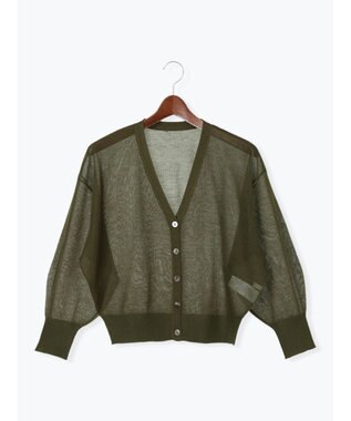 Te chichi Levita14GVネックカーディガン カーキ