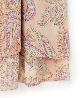 23区 S 【洗える】Erica クレープペイズリープリント スカート ピンク系