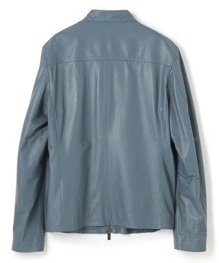 JOSEPH HOMME ライトラムナッパレザー　シングルライダース ダルブルー系