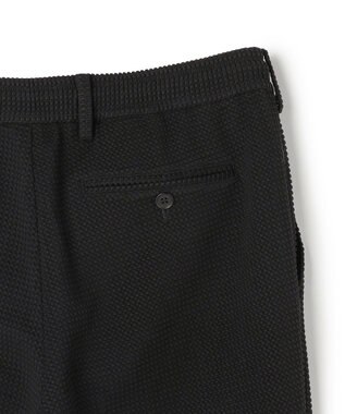 JOSEPH HOMME 【オリジナル素材 /ウエストゴム仕様】ライトタックジャージー  ドロスト付テーパードパンツ / PEGG CONVERTIBLE ブラック系