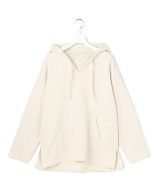 23区 L 【SLOW/一部店舗限定】ハイゲージテリー メキシカン パーカー アイボリー系