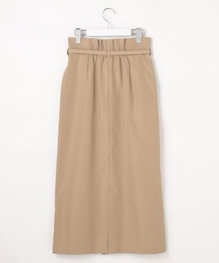 ANY SIS ツイステッドクリアチノ スカート ベージュ