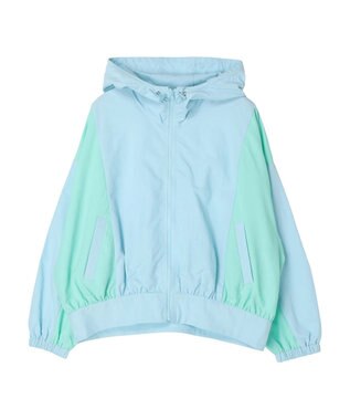 earth music&ecology コクーンギャザー切替ブルゾン Sax