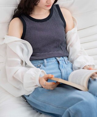 WEGO シンプルタンク ブラックボーダー