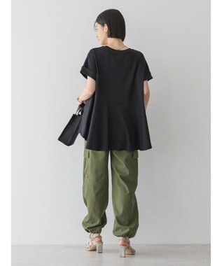 AMERICAN HOLIC フレアヘムフレンチスリーブカットプルオーバー Black