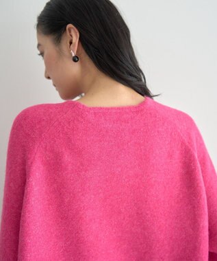 YECCA VECCA Vネックルーズニット Pink