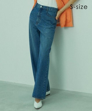 BEIGE， 【新色追加・S-size】MARCK / ワイドバギーパンツ Indigo