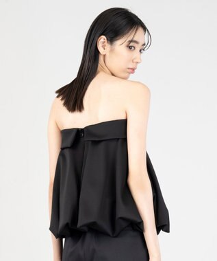 23区 L 【エステータ】スキューバ バルーンヘム ビスチェ ブラック系