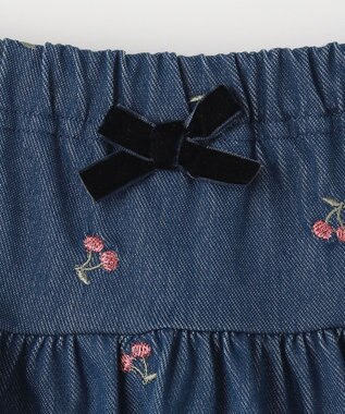 ANY KIDS デニムスカッツ ブルー×ブラック