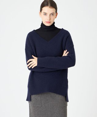 BEIGE， VARENNE / オーバーサイズニット Navy