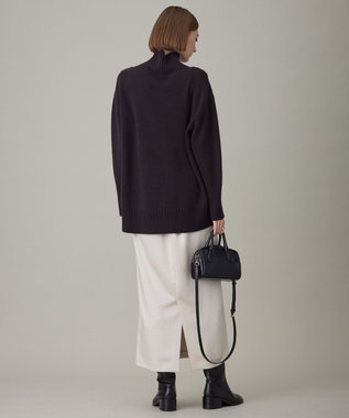 ICB 【洗える】 ヴィンテージサテン ナロースカート トープ系